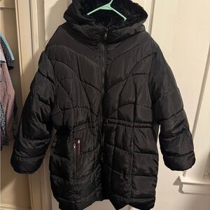 Women's Black Puffer Ski Jacket